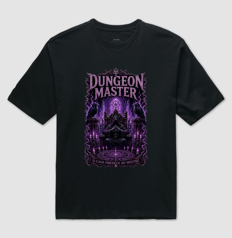 Camiseta RPG Dungeon Master Mestre Do Caos Oversized