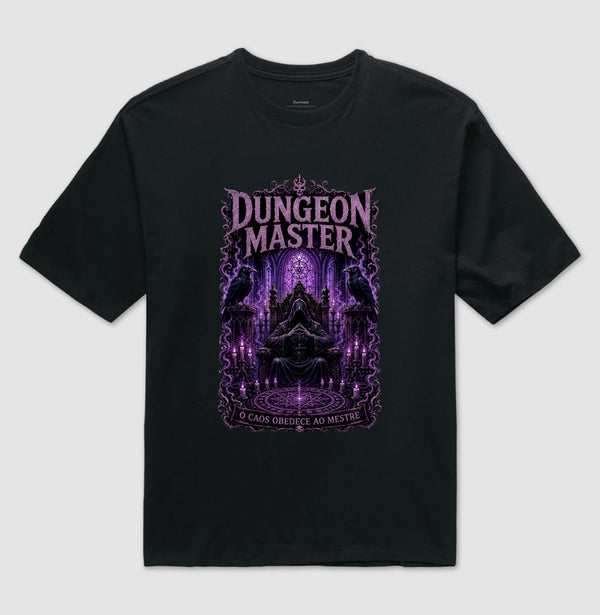 Camiseta RPG Dungeon Master Mestre Do Caos Oversized