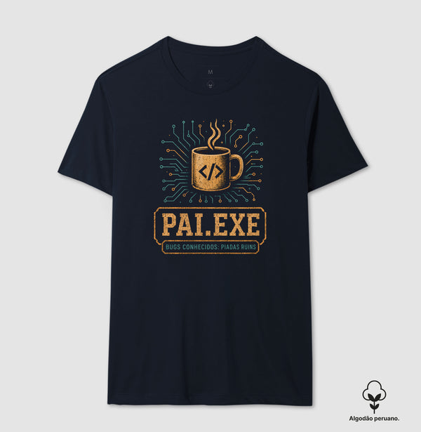 Camiseta Programação Pai EXE Algodão Peruano