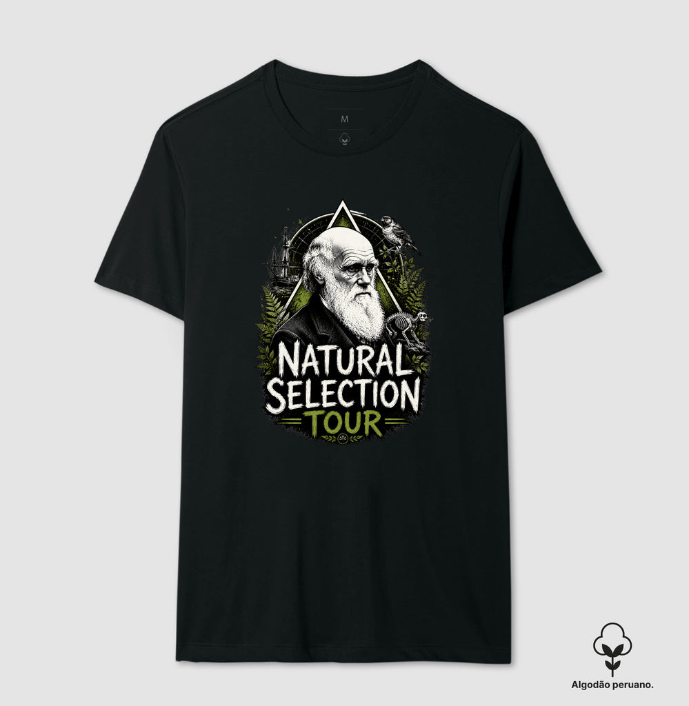 Camiseta Charles Darwin Algodão Peruano