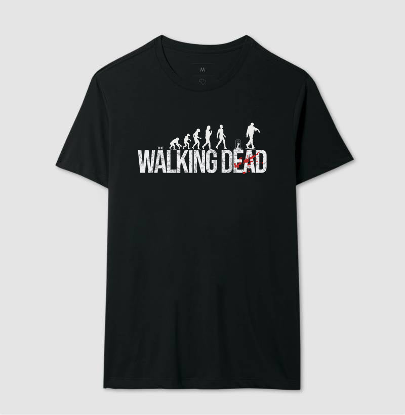 Camiseta The Walking Dead The Zombie Evolution 100% Algodão
