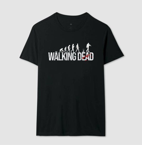 Camiseta The Walking Dead The Zombie Evolution 100% Algodão