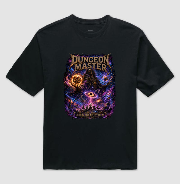 Camiseta RPG Dungeon Master Devorador De Estrelas Oversized