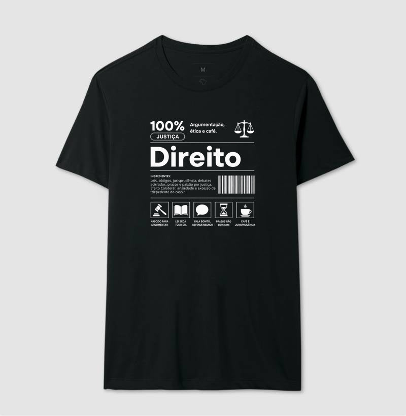 Camiseta Direito 100% Justiça