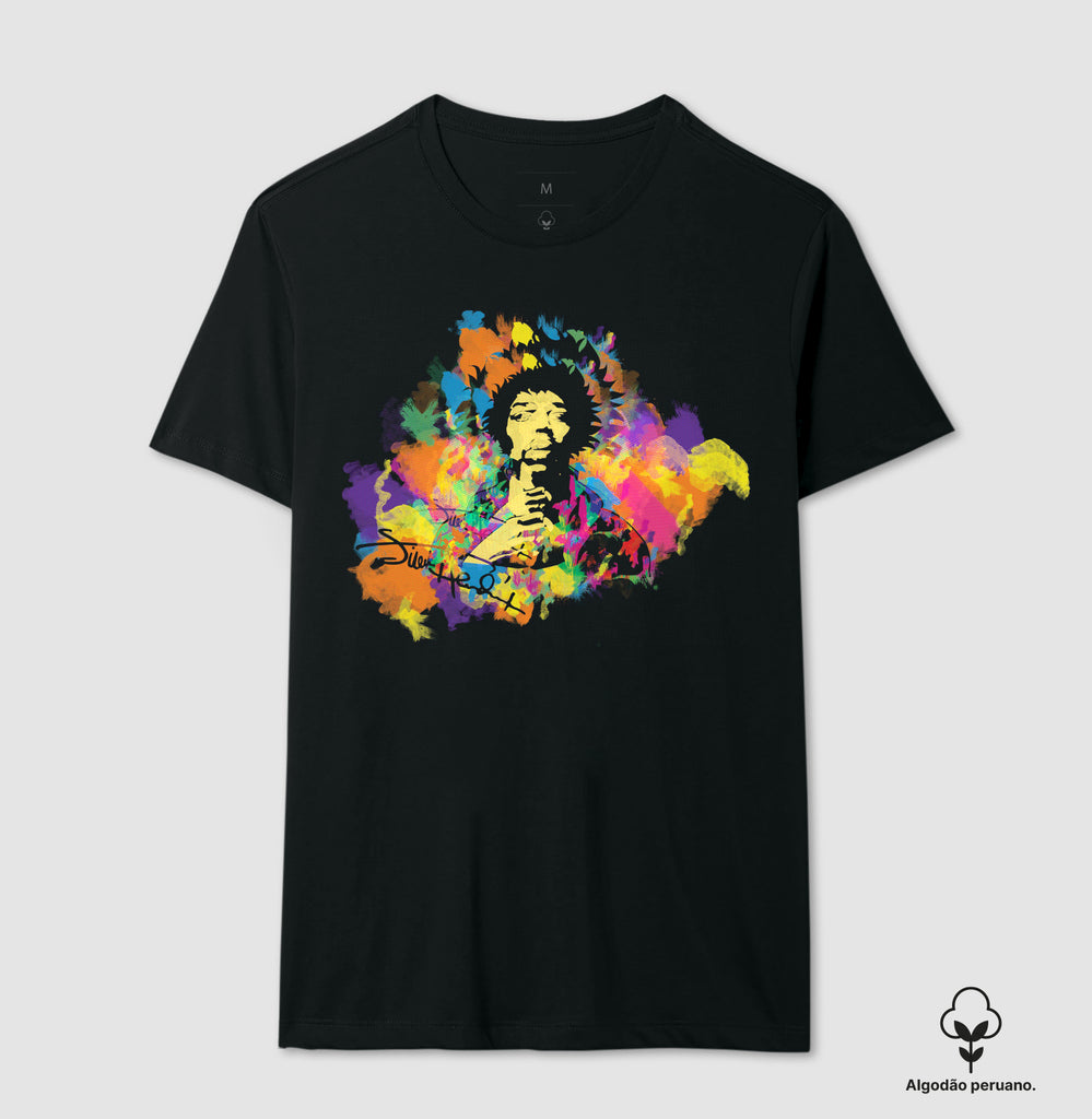 Camiseta Hendrix Algodão Peruano