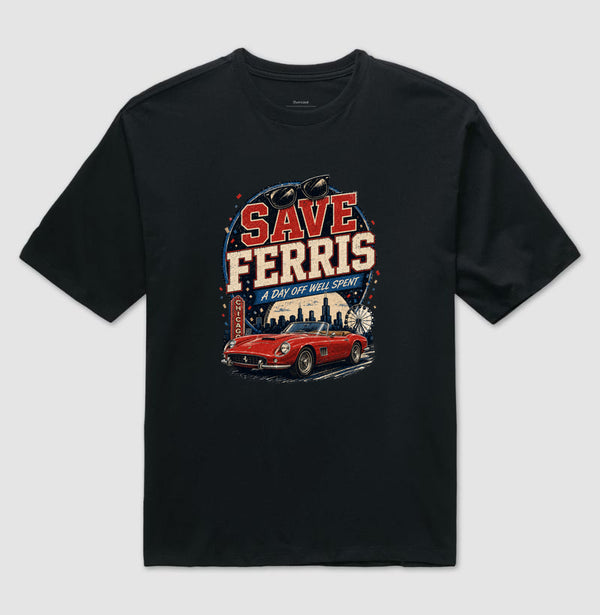 Camiseta Save Ferris Chicago Oversized