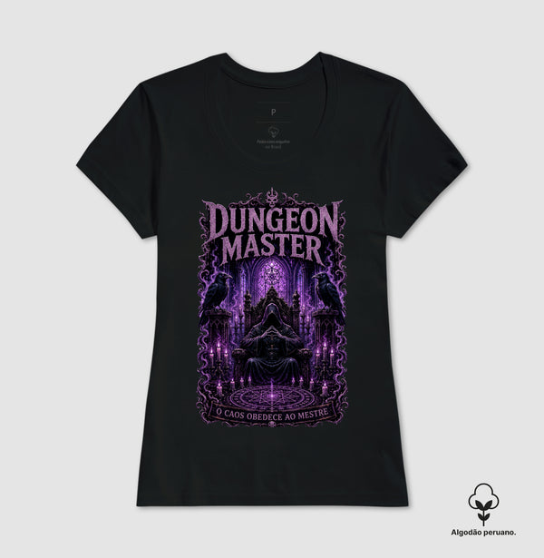 Camiseta RPG Dungeon Master Mestre Do Caos Algodão Peruano