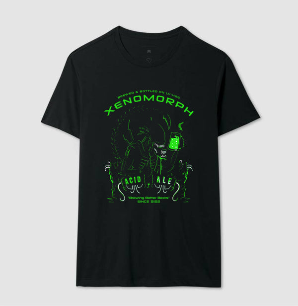 Camiseta Alien Acid Beer Coleção Horror Espacial