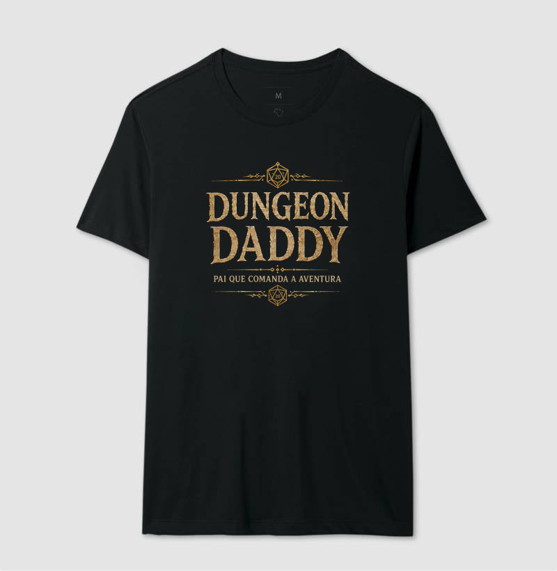 Camiseta RPG Dungeon Daddy Pai Que Comanda