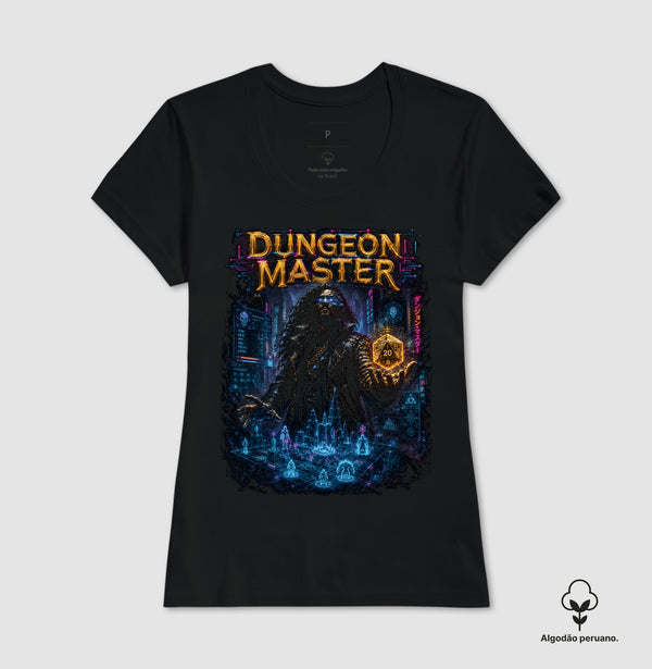 Camiseta RPG Dungeon Master 2077 Algodão Peruano