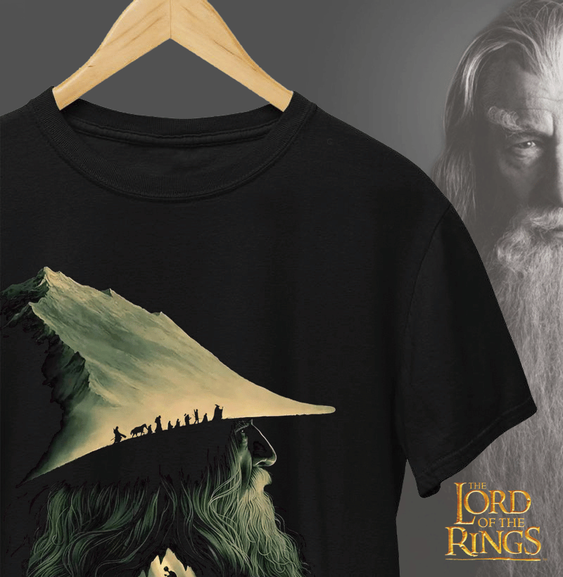 Camiseta Gandalf The Lord Of The Rings Coleção Lendas 100% algodão
