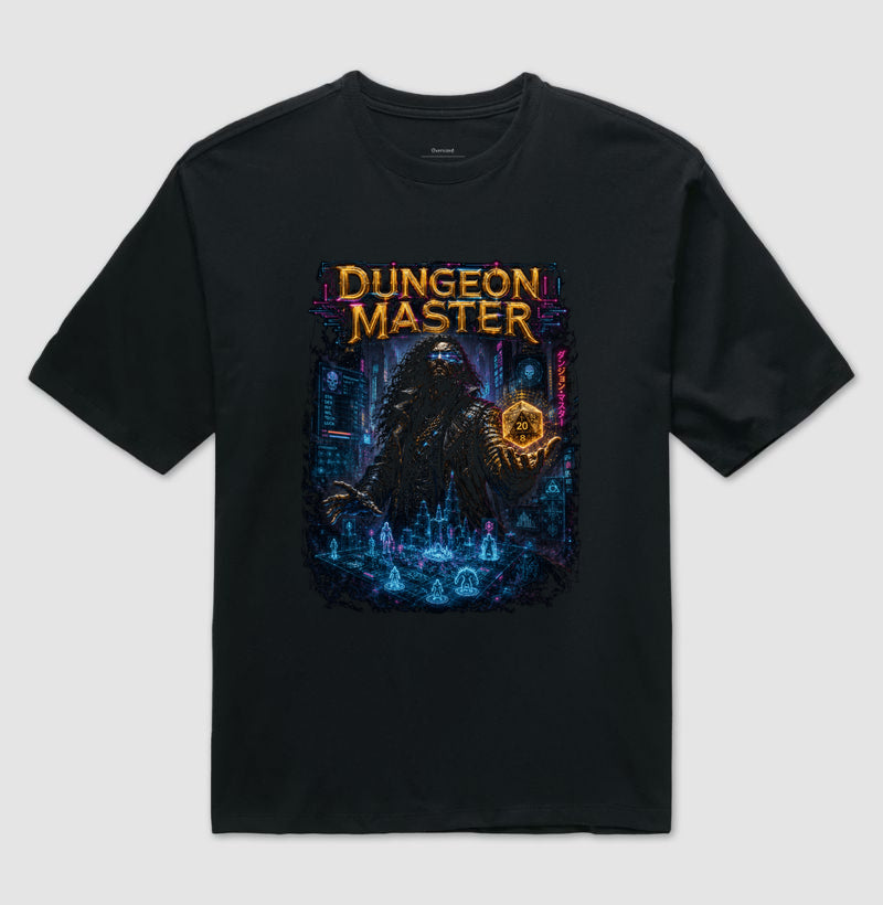 Camiseta RPG Dungeon Master 2077 Oversized