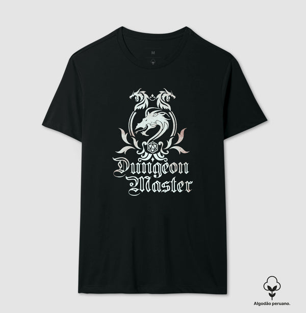 Camiseta RPG Dungeon Master Rei dos Dragões Algodão Peruano