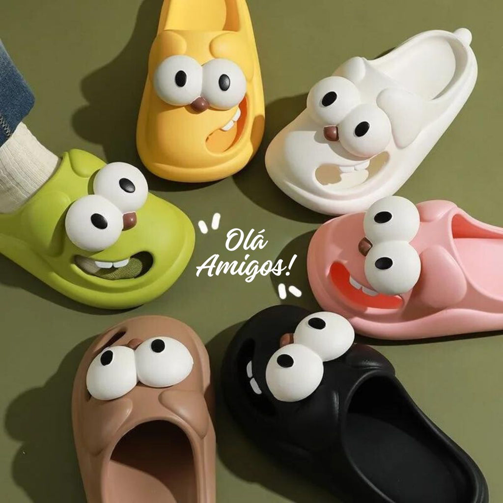 Chinelo Para Casais, Família e Amigos Fofura Antiderrapante