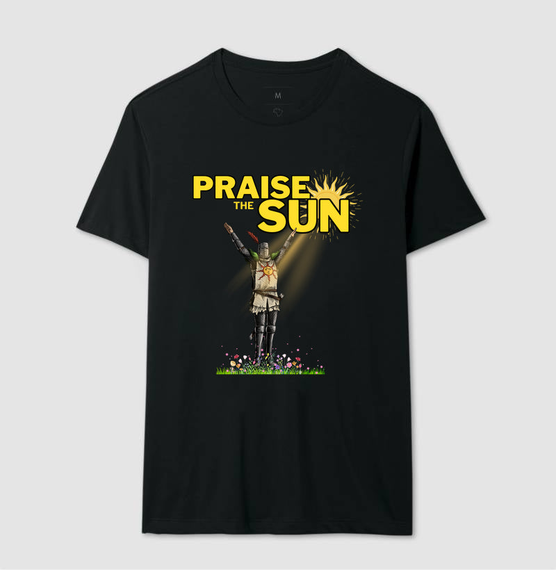 Camiseta Solaire Praise The Sun Dark Souls 100% Algodão