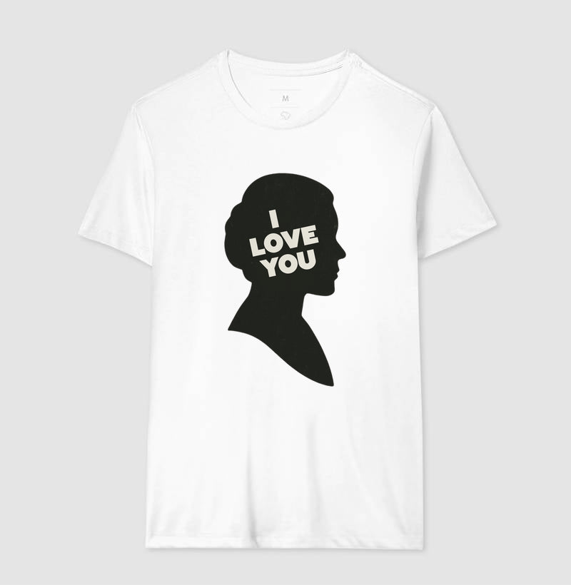 Camiseta Star Wars I Love You 100% Algodão