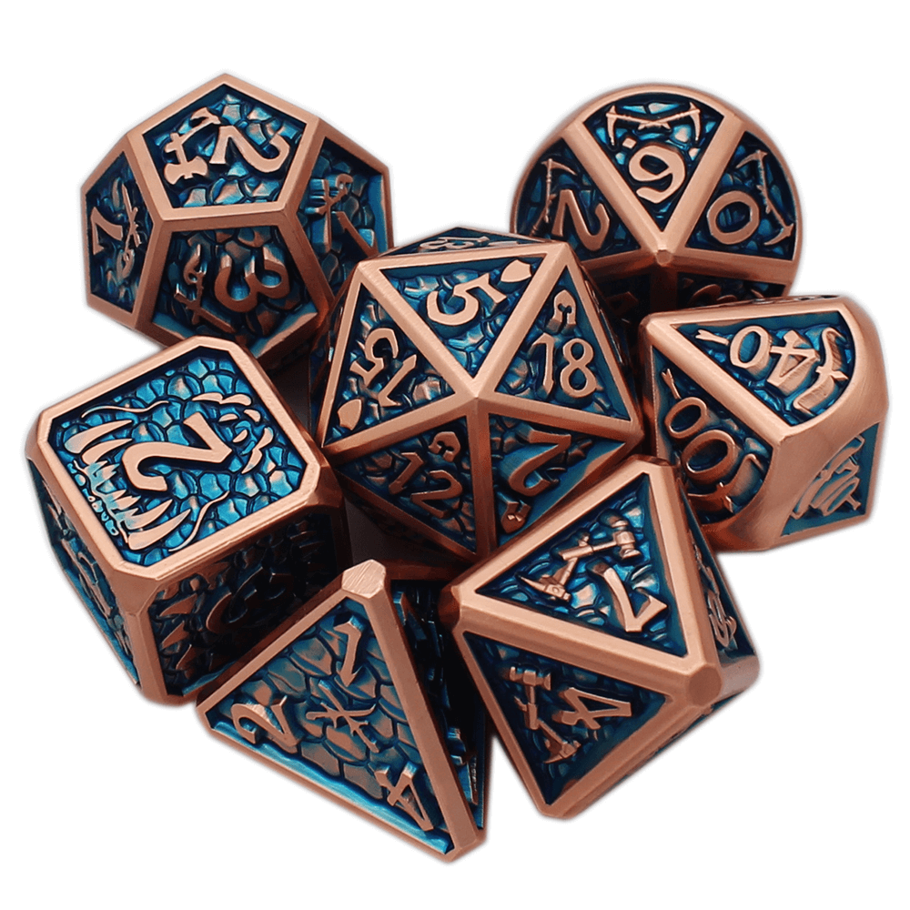 Conjunto 7 Dados Temáticos Adventure Para RPG de Mesa D&D