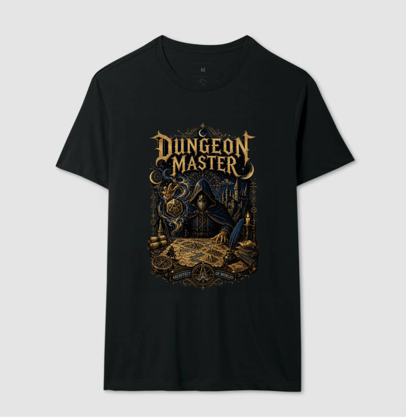 Camiseta RPG Dungeon Master Architect Of Worlds