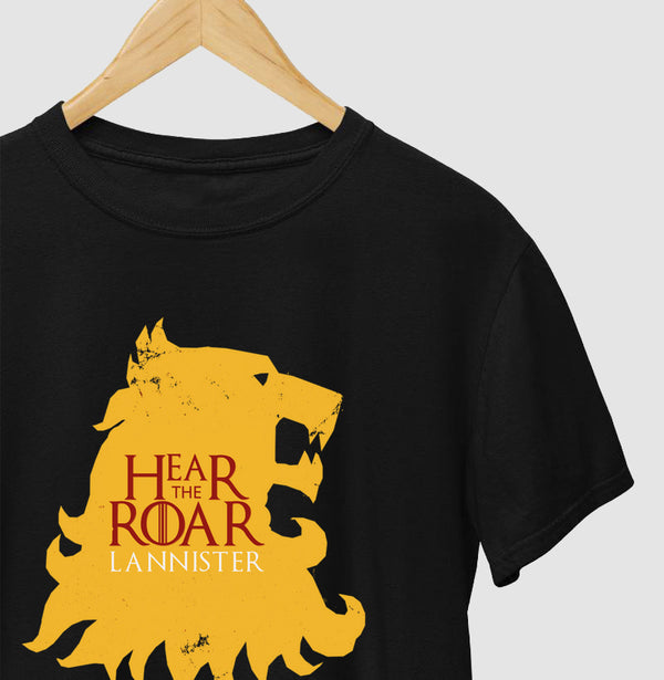 Camiseta Hear The Roar Lannister Game Of Thrones 100% Algodão