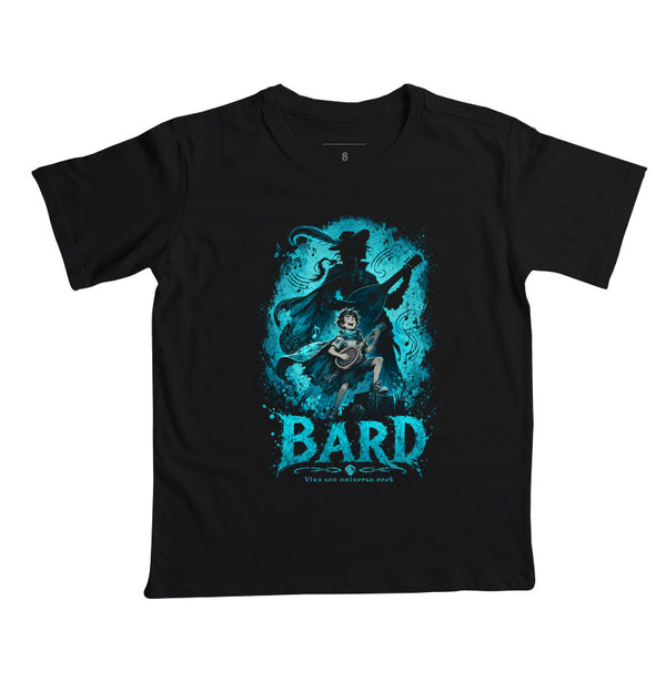 Camiseta Infantil RPG Pequeno Bard Vista Seu Universo Geek