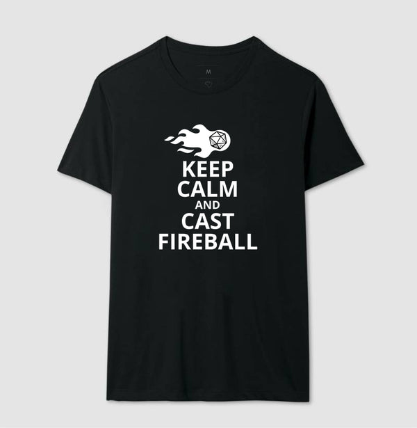 Camiseta RPG Keep Calm And Cast Fireball