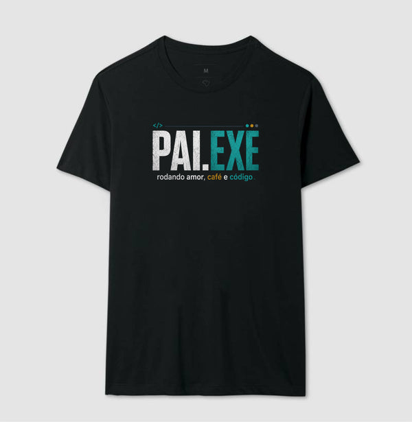 Camiseta Pai EXE Rodando Amor Café e Código #2