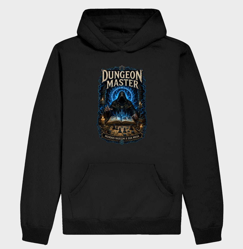 Moletom RPG Dungeon Master Mundos Nascem À Sua Mesa
