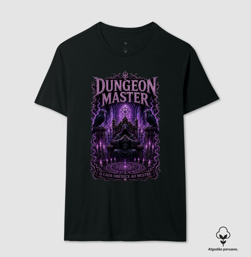 Camiseta RPG Dungeon Master Mestre Do Caos Algodão Peruano