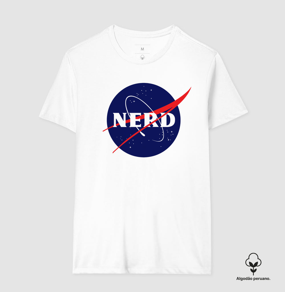 Camiseta Nasa Nerd Algodão Peruano