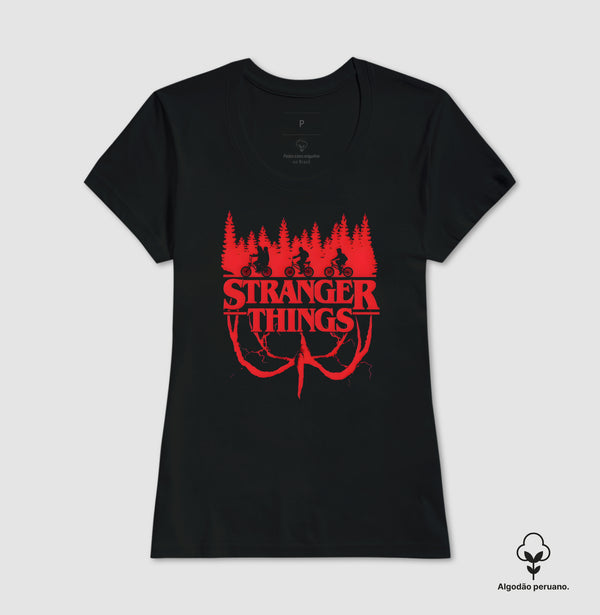 Camiseta Stranger Things Algodão Peruano