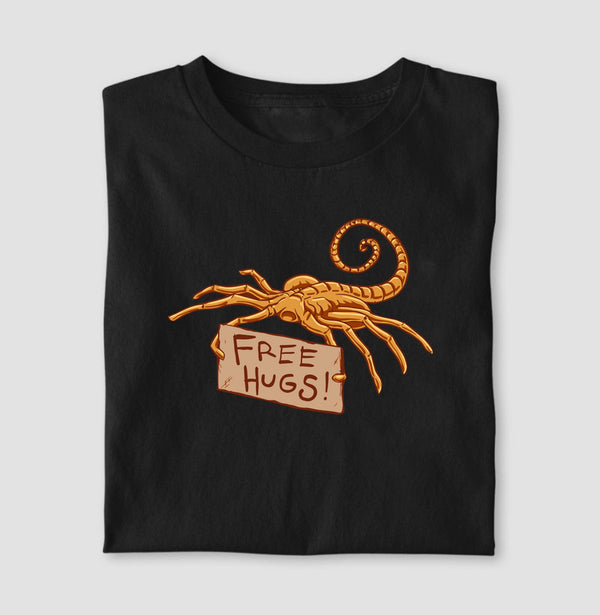 Camiseta Alien Free Hugs Coleção Horror Espacial