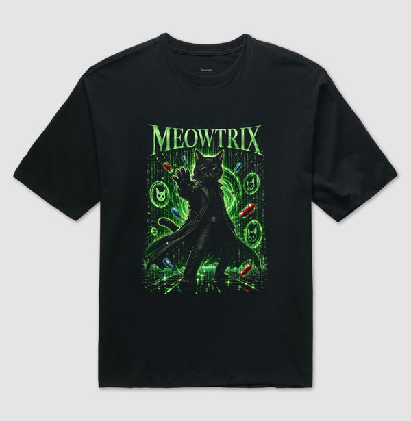 Camiseta Meowtrix Oversized
