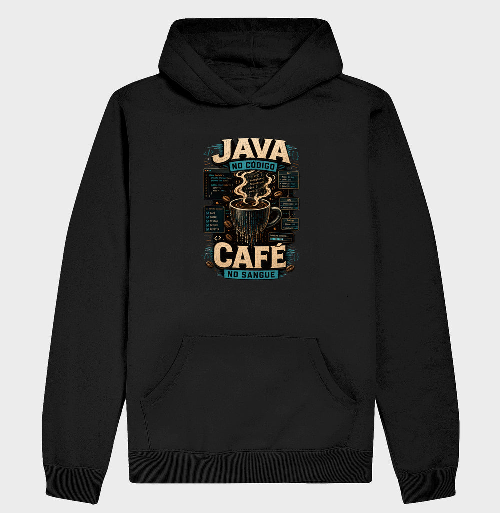 Moletom Java No Código Café No Sangue