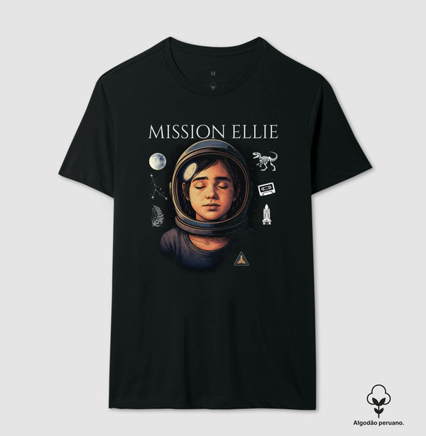 Camiseta The Last of Us Mission Ellie Algodão Peruano