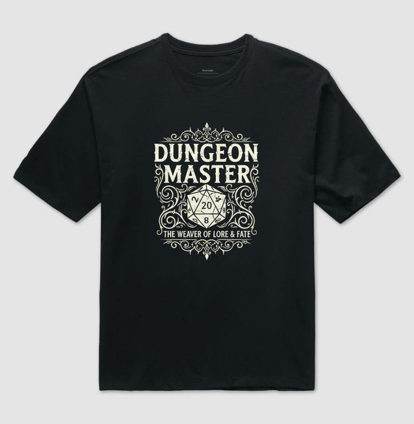 Camiseta RPG Oversized Dungeon Master The Weaver Of Lore And Fate