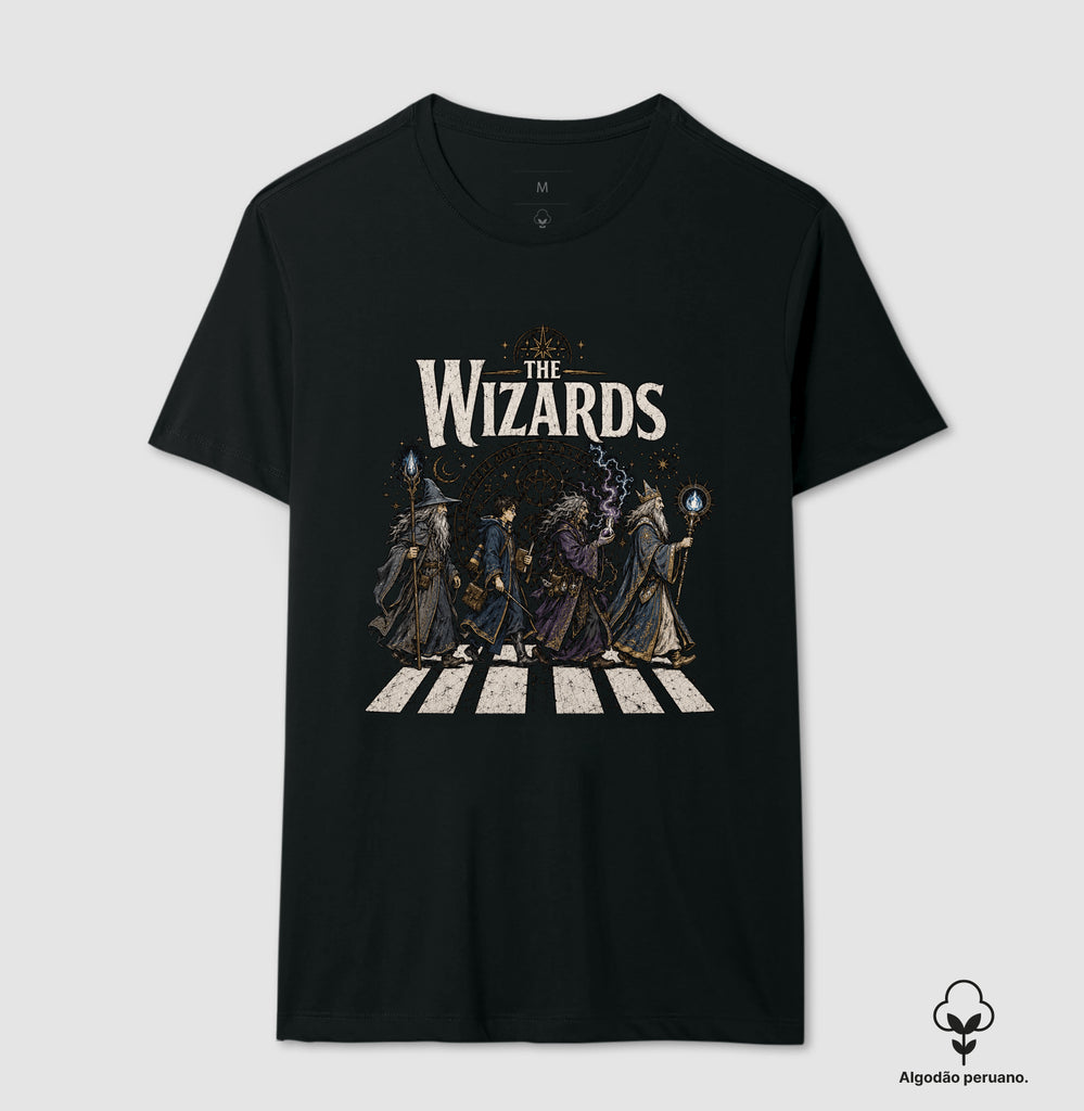 Camiseta RPG The Wizards Algodão Peruano