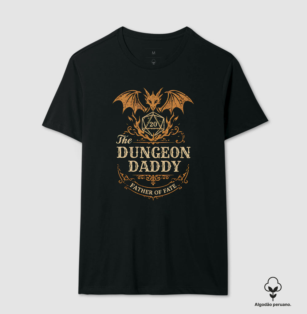 Camiseta RPG Para Pais Dungeon Daddy Father Of Fate Premium