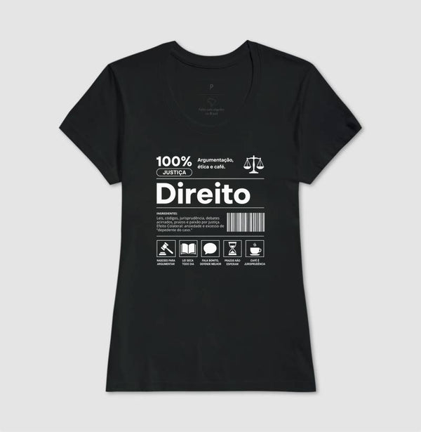 Camiseta Direito 100% Justiça