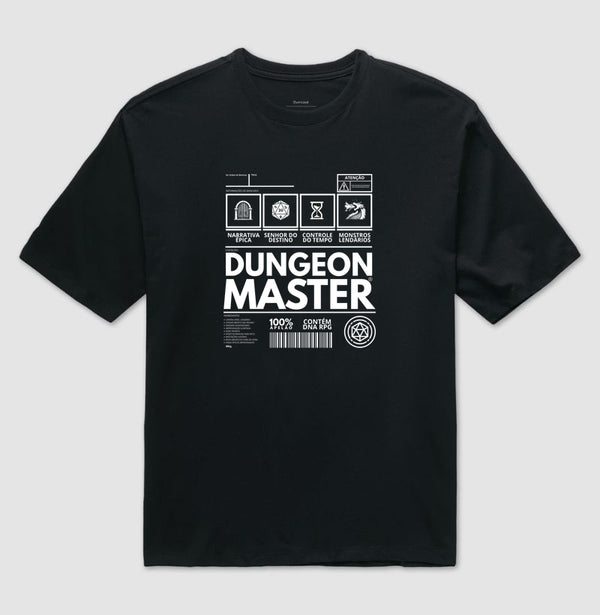 Camiseta RPG Dungeon Master Coleção Rótulos #2 Oversized