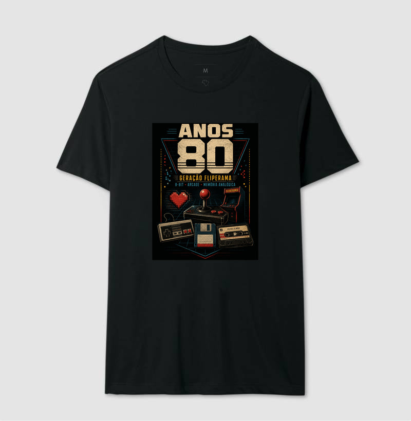 Camiseta Anos 80 Geração Fliperama