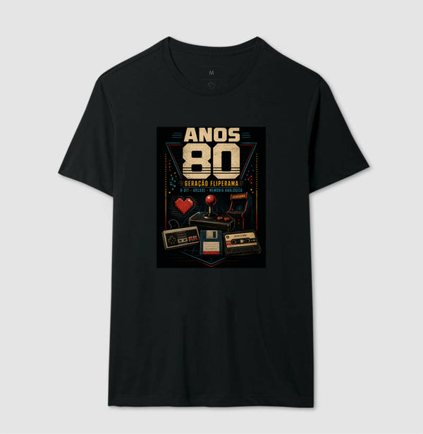 Camiseta Anos 80 Geração Fliperama