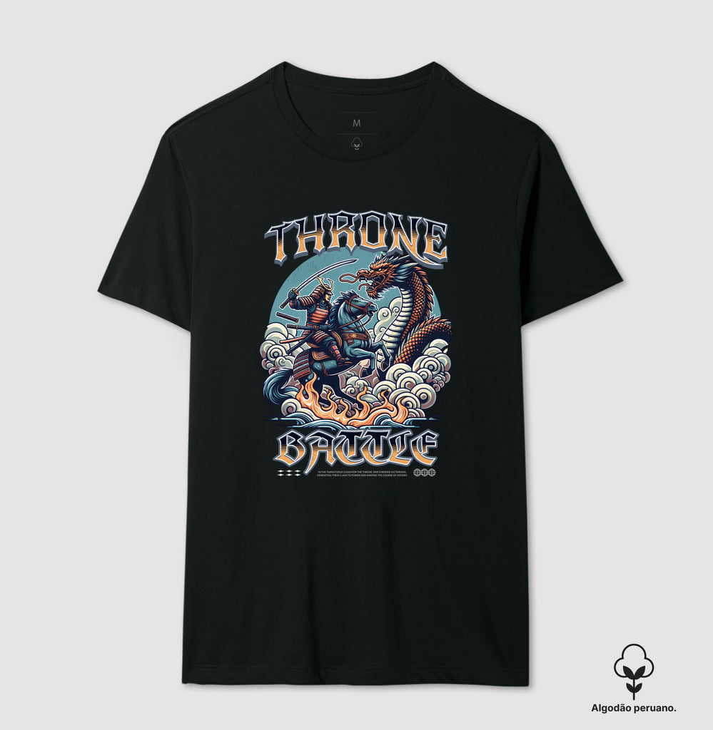 Camiseta Throne Battle Algodão Peruano