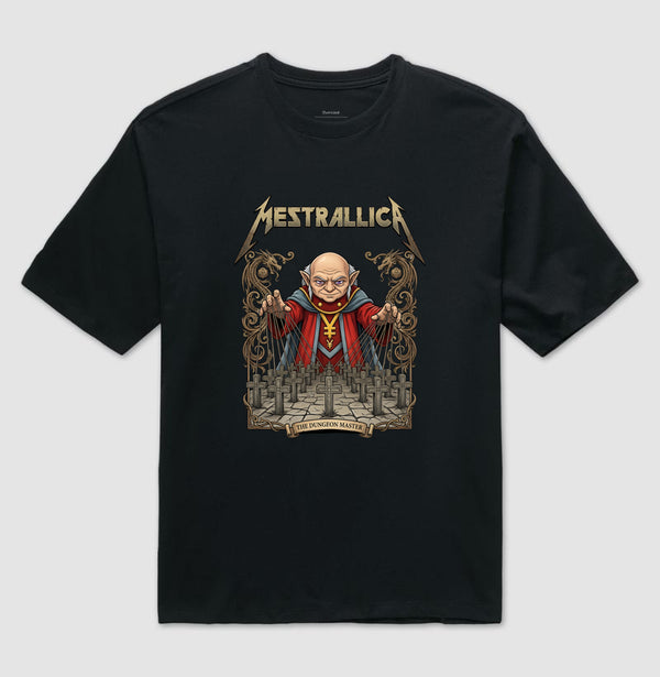 Camiseta RPG Dungeon Master Mestrallica Oversized