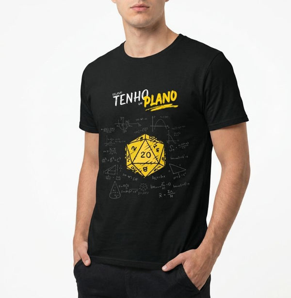 Camiseta RPG Relaxa Tenho Um Plano