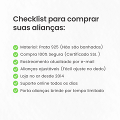 Alianças de Namoro Amor de Saturno