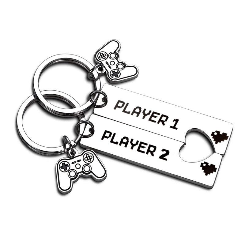 Chaveiros Namorados Player 1 Player 2